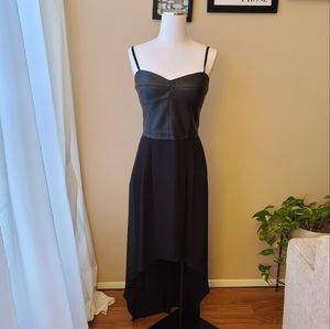 Bcbgmaxazria black high low dress